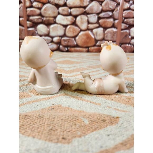 Kewpie Baby Girl and Boy Figurine  Bisque Porcelain - Picture 3 of 8